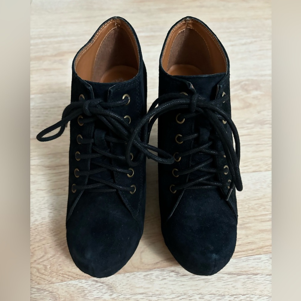 ✨JEFFREY CAMPBELL 99 TIE SUEDE BOOTS✨